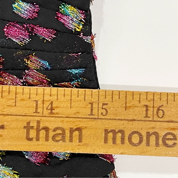 Marchesa Notte Black Dress Women's Multicolor Polka Dot Size 4 - Picture 12 of 14